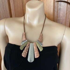 Multicolor metal drop Pendant Necklace - Women Jewelry